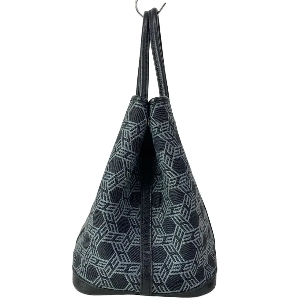 Hermès Garden Party PM Tote Bag Black Gray Toile So H Buffle